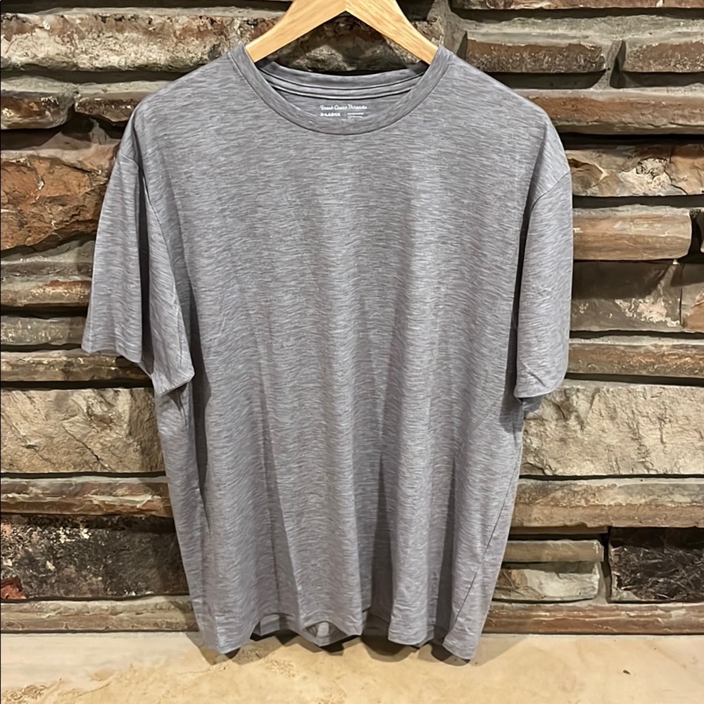Fresh Clean Threads Performance Heather Gray Crewneck T-Shirt